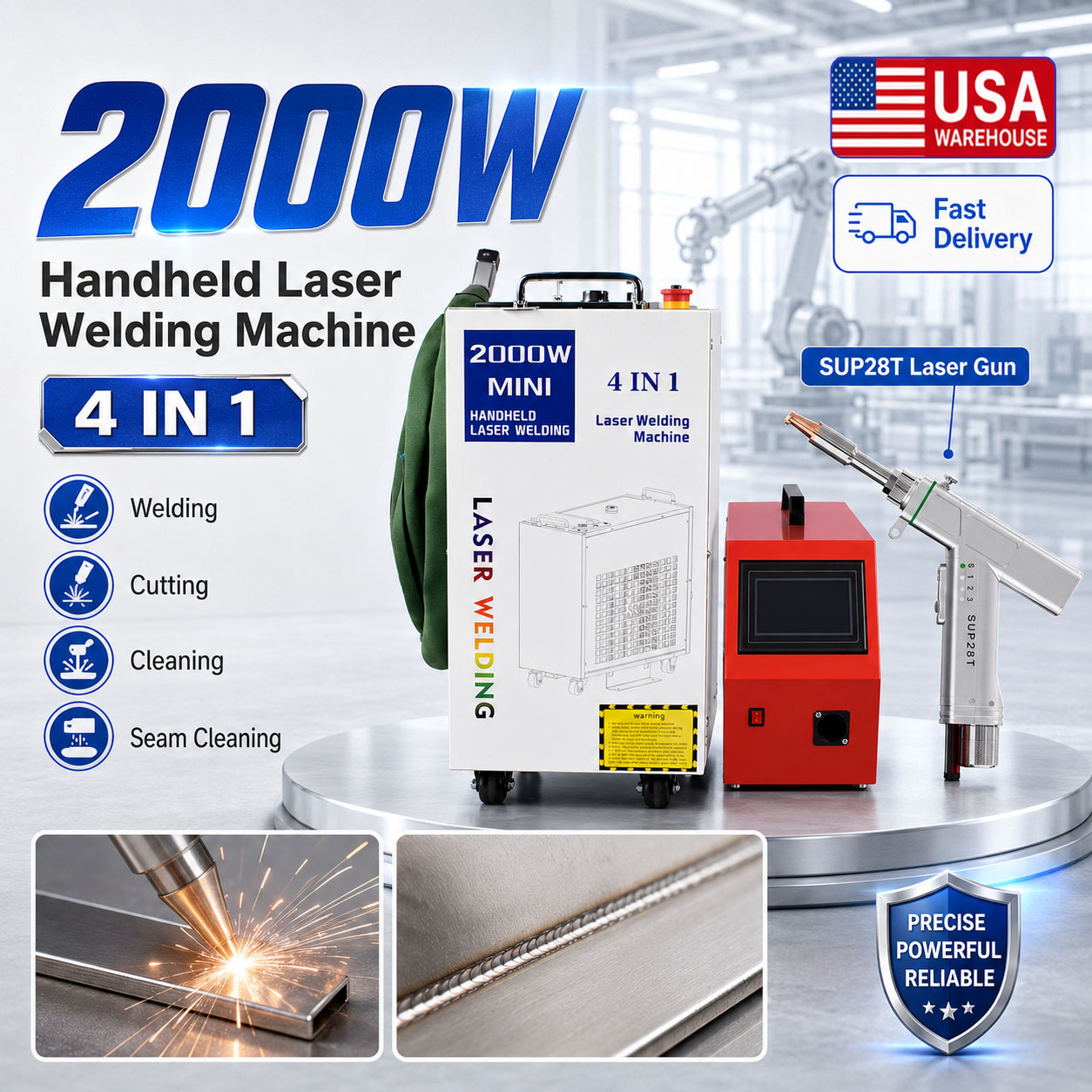 เครื่องเชื่อมไฟเบอร์เลเซอร์ BW - Laser Soldering Machine Handheld บทวิจารณ์และราคา